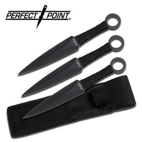 PERFECT POINT RC-086-3 THROWING KNIFE SET 6.5 inch OVERALL