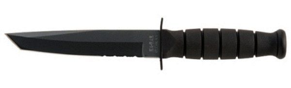 KA-BAR 1255 - Short Black Tanto- Serrated