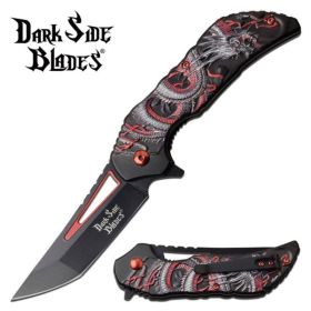 DARK SIDE BLADES DS-A078RD SPRING ASSISTED KNIFE