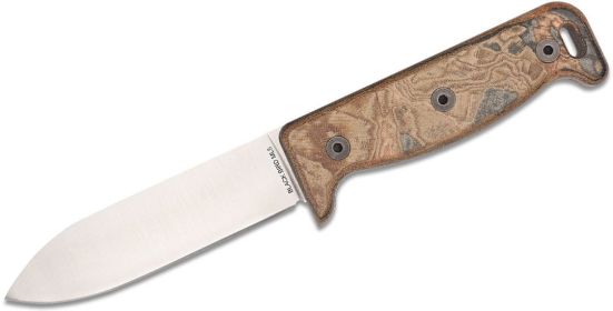 Ontario Blackbird ML5 Fixed Blade Knife 5 in 420HC Satin Spear Point