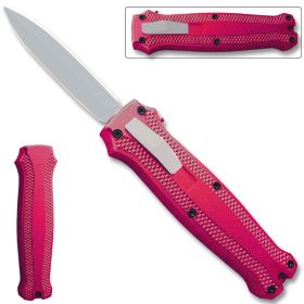 OTF Stiletto Blade Knife Pink