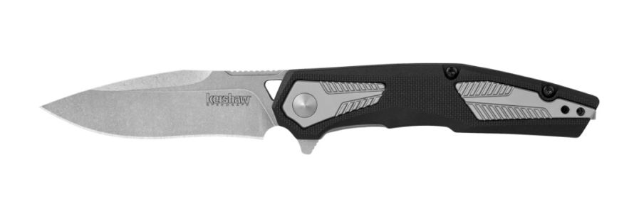 Kershaw 1390 Tremolo Assisted Flipper Knife 3.125 in Stonewashed Plain B