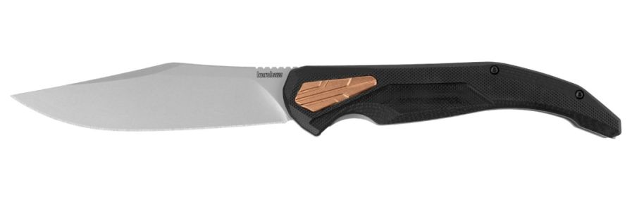 Kershaw 2076 Strata KVT Flipper Knife 4.5 in D2 Bead Blasted Clip Point