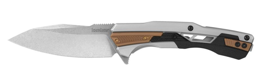 Kershaw 2095 Endgame KVT Flipper Knife 3.25 in D2 Stonewashed Drop Point