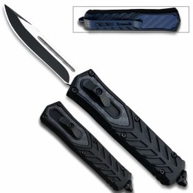 Delta Medium OTF Carbon Fiber Black Drop Point Edge Knife