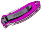Kershaw 1620PUR Ken Onion Scallion Assisted Flipper Knife 2.25" Bead Blast Plain Blade, Purple Aluminum Handle