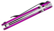 Kershaw 1620PUR Ken Onion Scallion Assisted Flipper Knife 2.25" Bead Blast Plain Blade, Purple Aluminum Handle