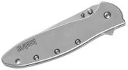 Kershaw 1660CB Ken Onion Leek Assisted Flipper Knife 3" Composite CPM-D2 Plain Blade, Stainless Steel Handle