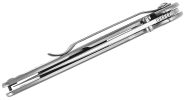 Kershaw 1660ST Ken Onion Leek Assisted Flipper Knife 3" Bead Blast Combo Blade, Stainless Steel Handle