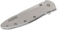 Kershaw 1660 Ken Onion Leek Assisted Flipper Knife 3" Bead Blast Plain Blade, Stainless Steel Handle