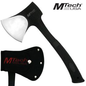 SOLID Heavy Duty Stainless Steel Camping Axe Black Hatchet Outdoor