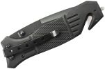 Smith & Wesson - Black Coated Blade Rubber Coated Aluminum Handle