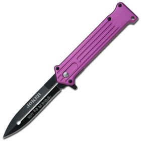 Purple Joker Spring Assist 'Legal Automatic' Knife