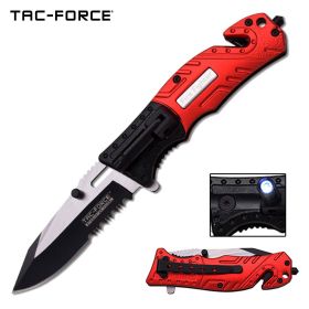 Tac-Force Fire Fighter 3.25 in SS Blade Spring Assisted Knife